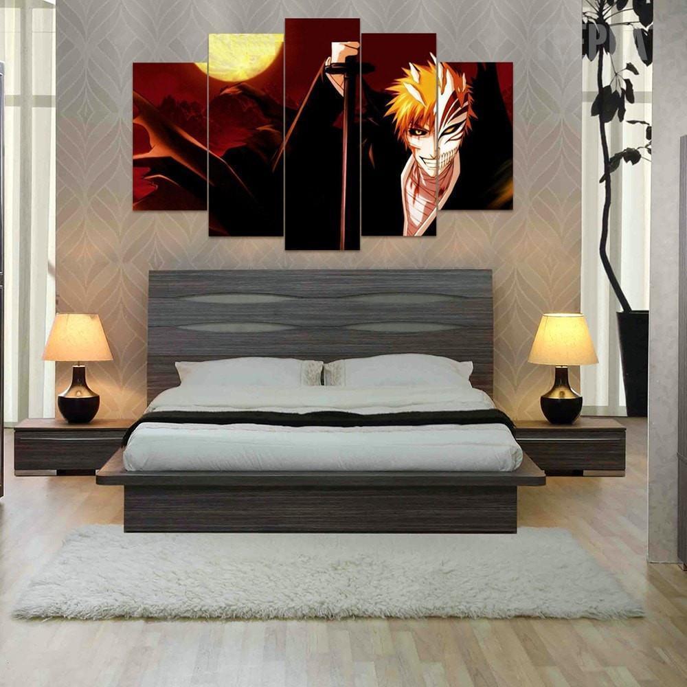 Bleach Ichigo The Dark Side Anime Canvas Wall Art