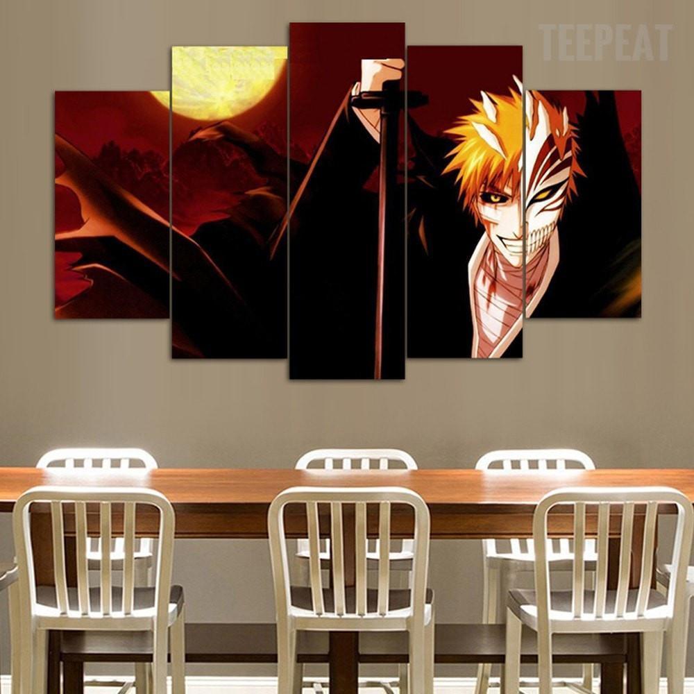Bleach Ichigo The Dark Side Anime Canvas Wall Art