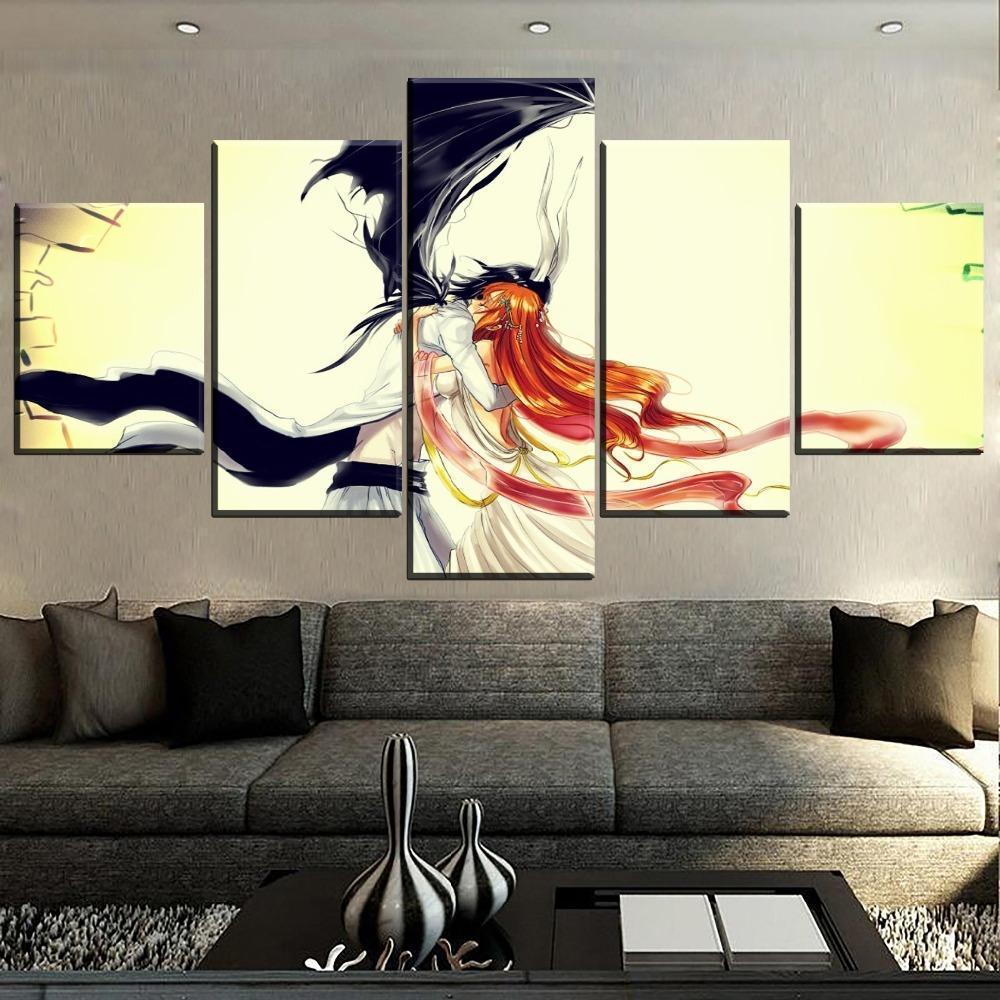 Bleach Orihime And Ulquiorra Poster 1 Anime Canvas Wall Art