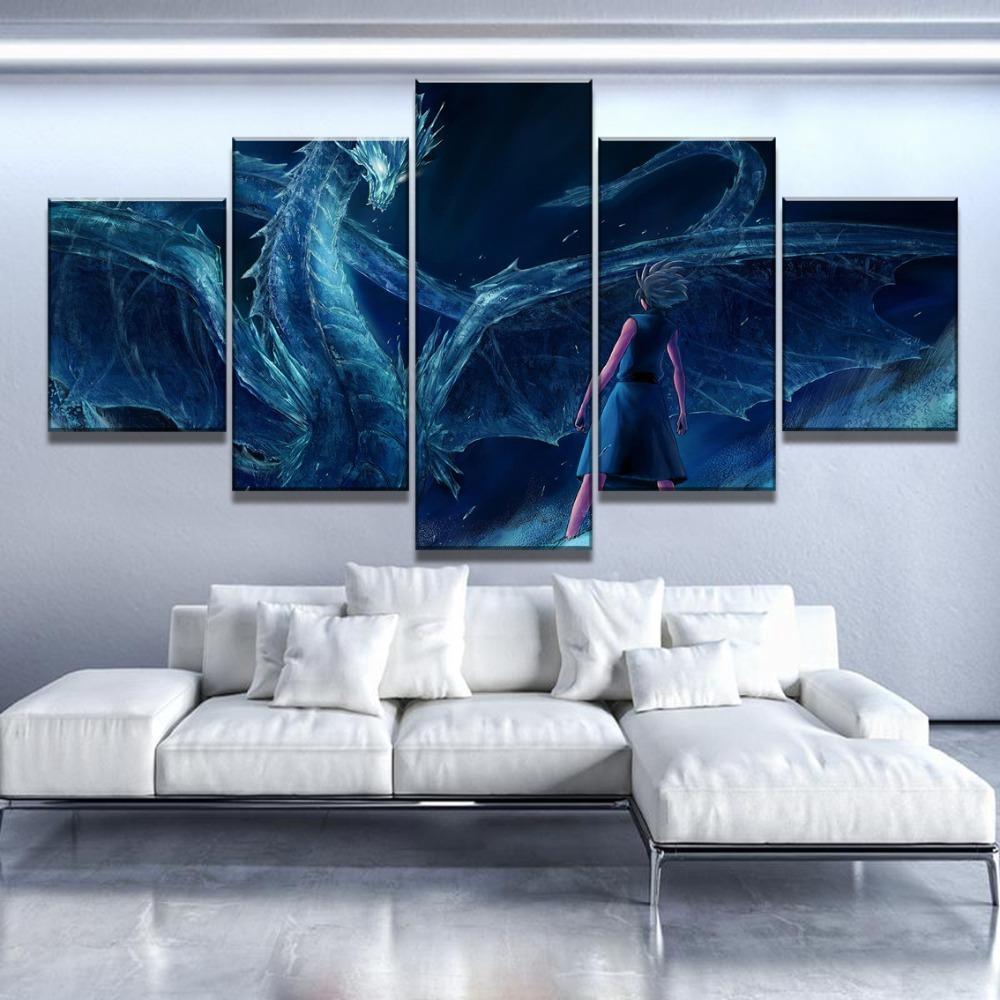 Bleach The Ice Dragon Anime Canvas Wall Art