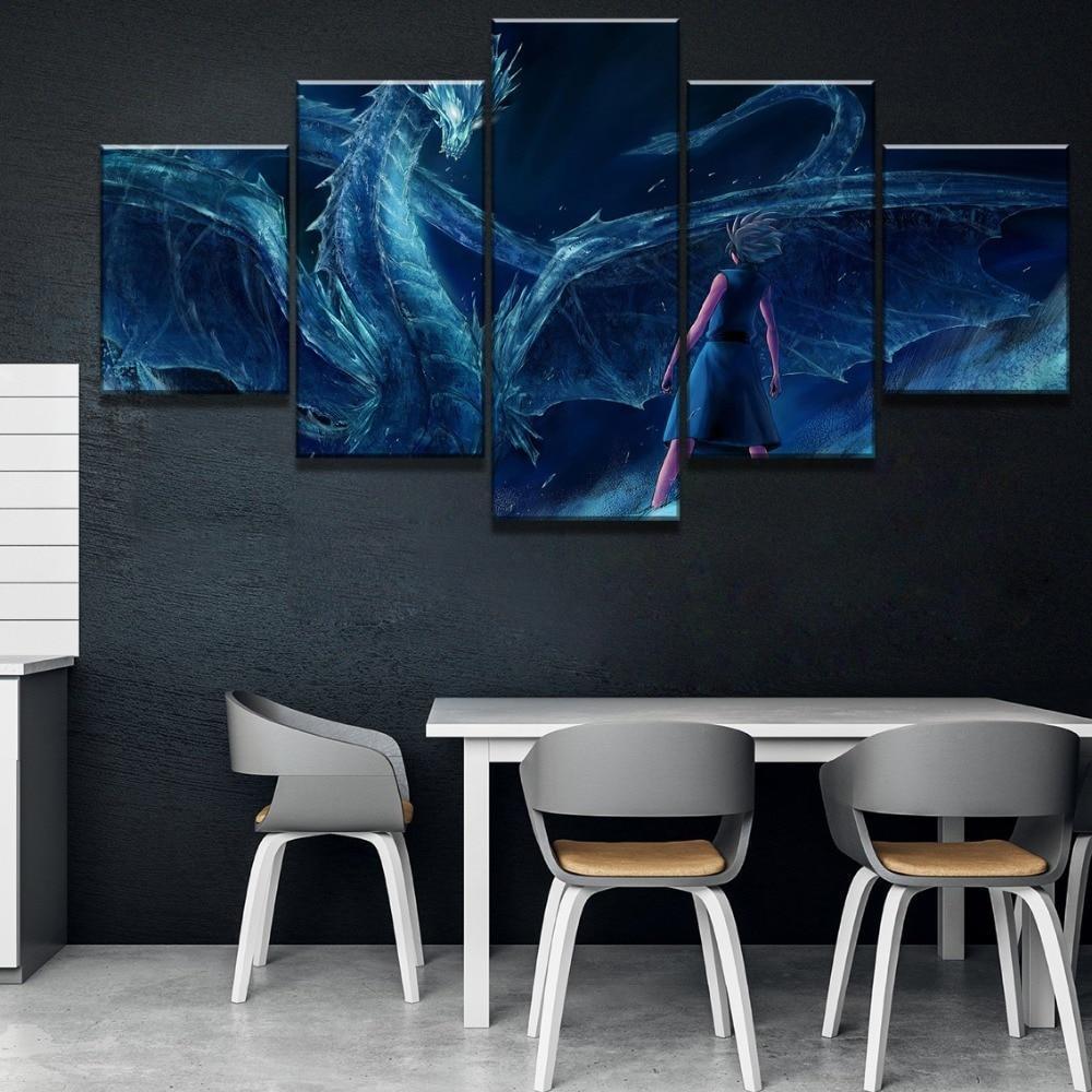 Bleach The Ice Dragon Anime Canvas Wall Art