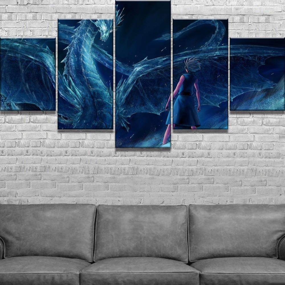 Bleach The Ice Dragon Anime Canvas Wall Art