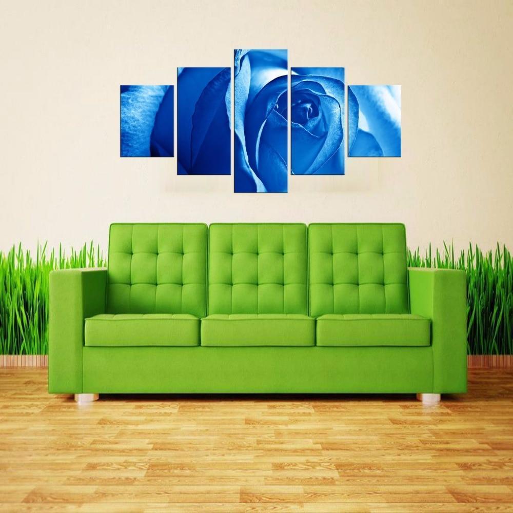 Blue Rose Canvas Wall Art