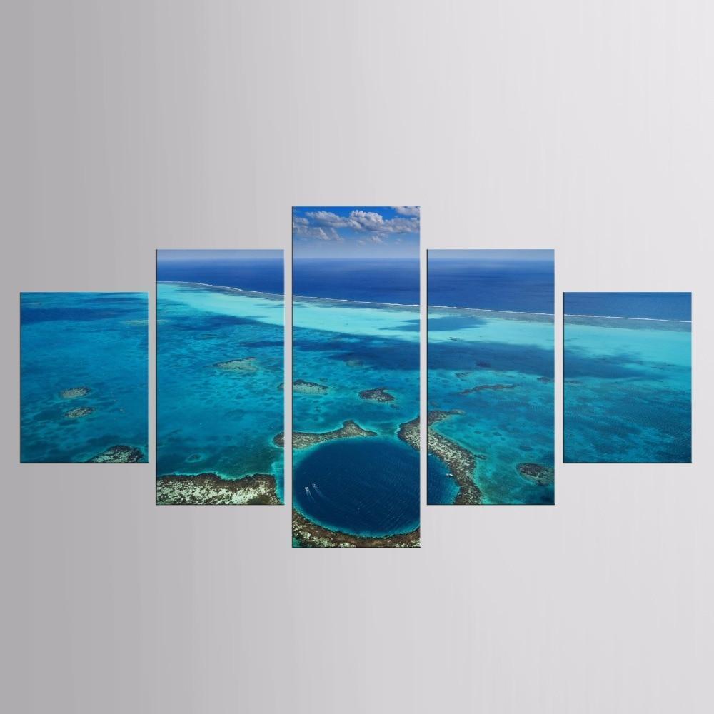Blue Sea Canvas Wall Art