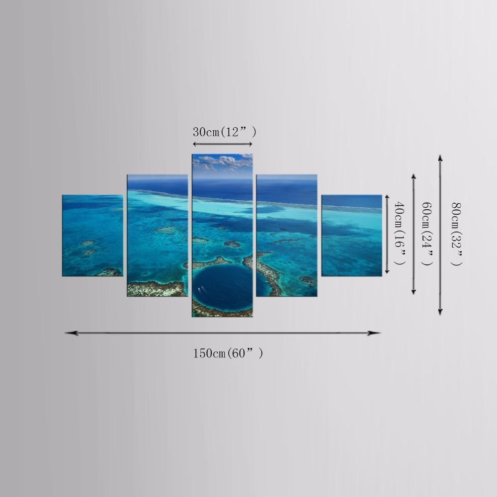 Blue Sea Canvas Wall Art