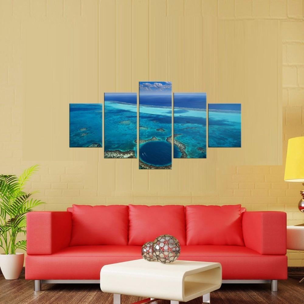 Blue Sea Canvas Wall Art