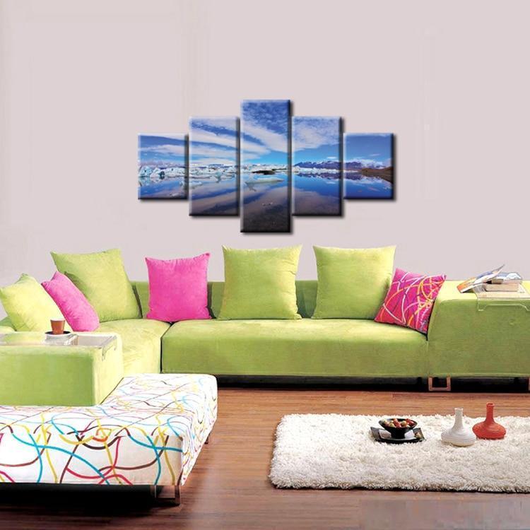 Blue Sky And White Cloud Canvas Wall Art
