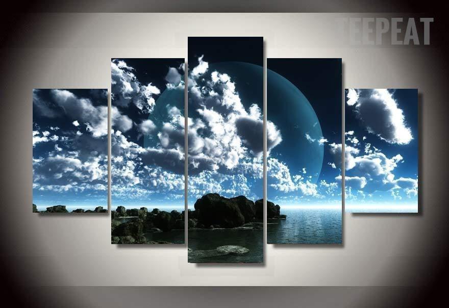 Blue Sky Nature Canvas Wall Art