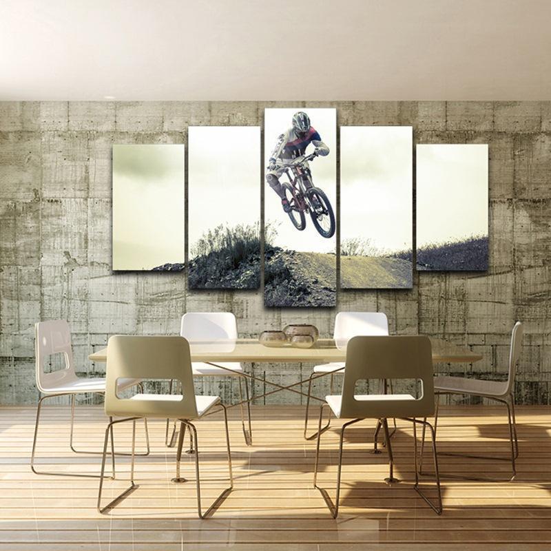 BMX Racer Sport Canvas Wall Art