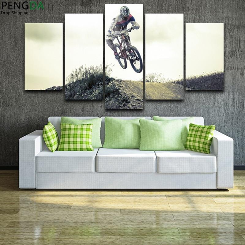 BMX Racer Sport Canvas Wall Art