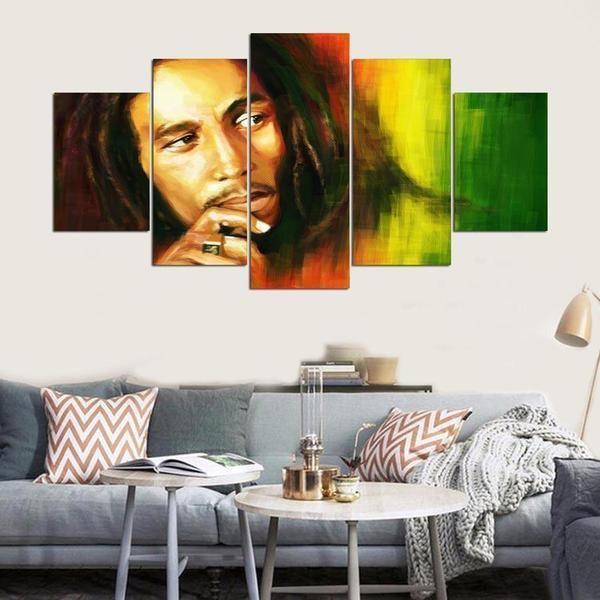 Bob Marley Celebrity Canvas Wall Art