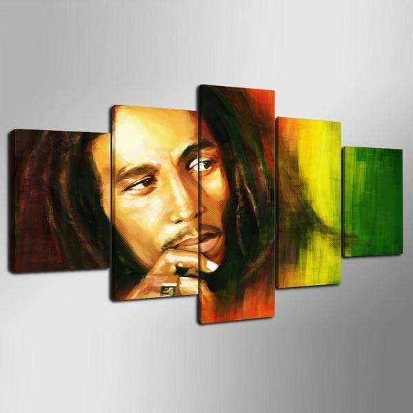 Bob Marley Celebrity Canvas Wall Art