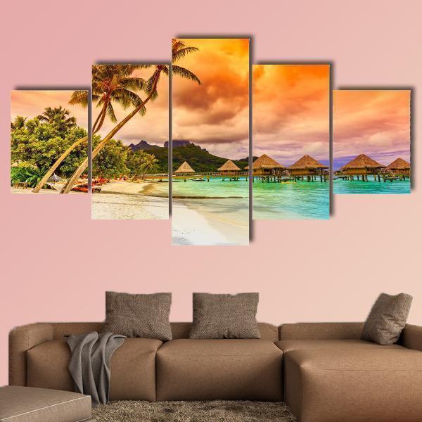 Bora Bora Island French Polynesia Nature Canvas Wall Art