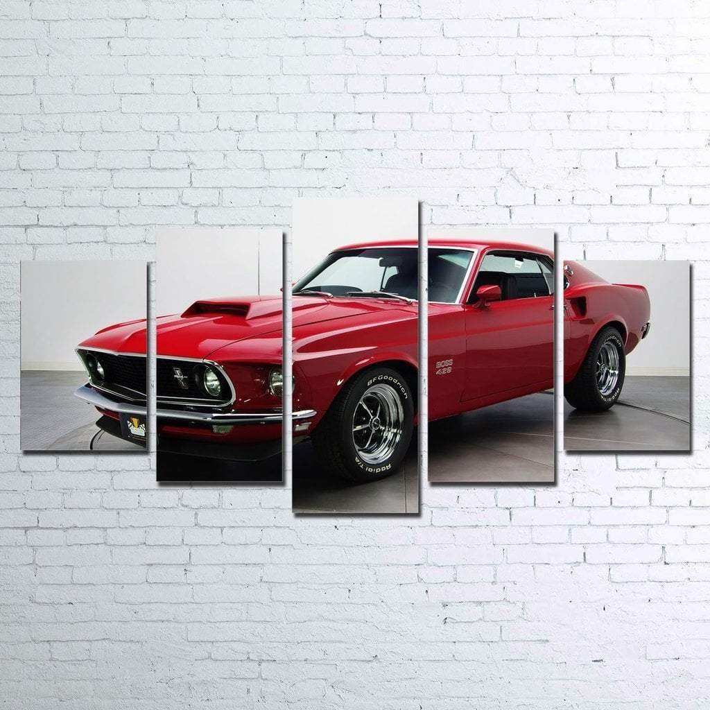 Boss 429 Mustang Car &amp;amp; Motor Canvas Wall Art