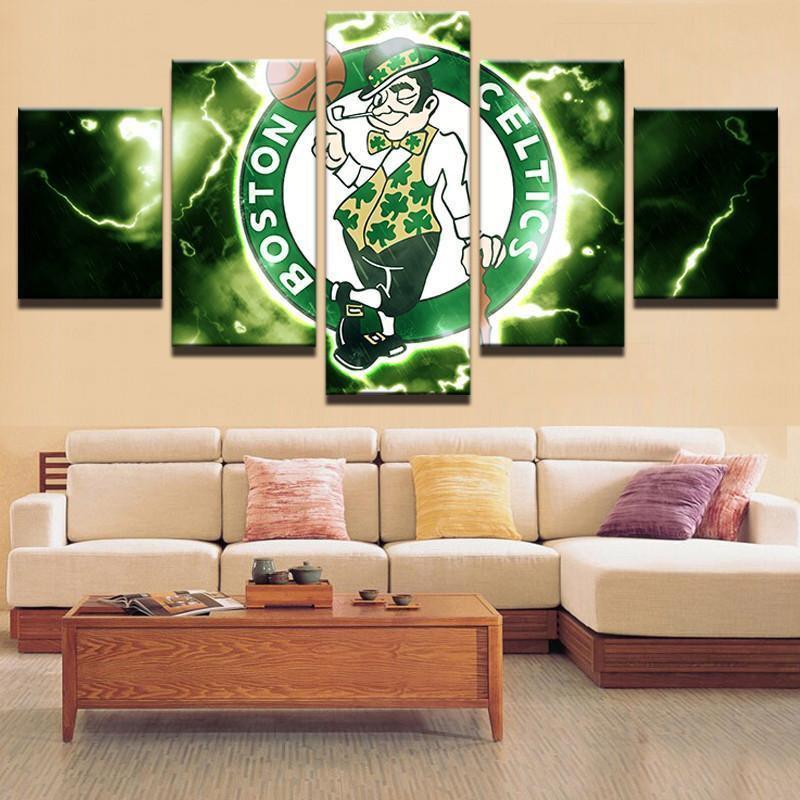 Boston Celtics NBA Basketball Canvas Wall Art