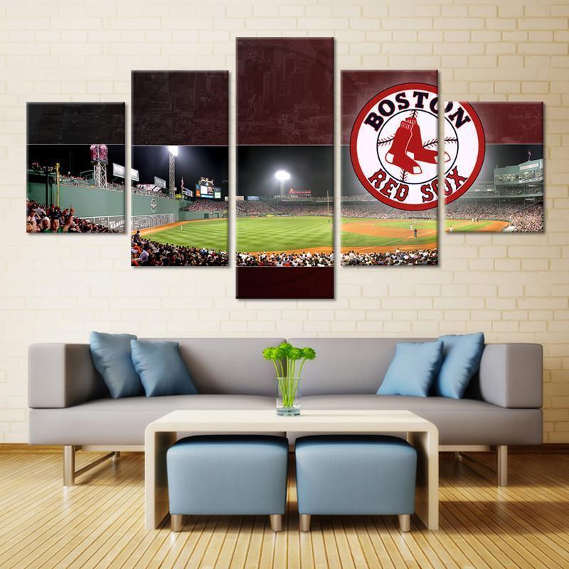 Boston Red Sox Stadium  Baseball Canvas Wall Art