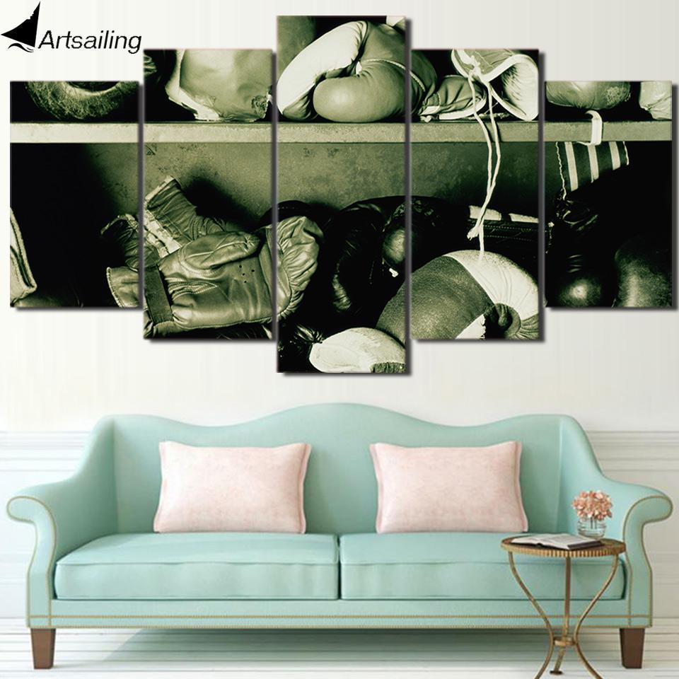 Boxing Gloves Sport Canvas Wall Art