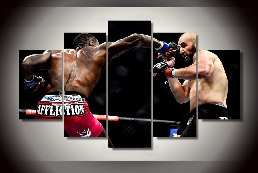 Boxing Match Sport Canvas Wall Art