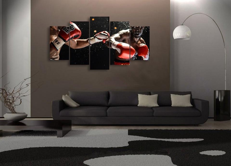 Boxing Match Poster Sport Canvas Wall Art