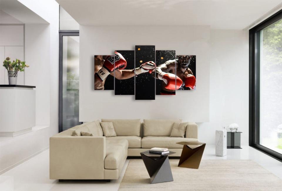 Boxing Match Poster Sport Canvas Wall Art