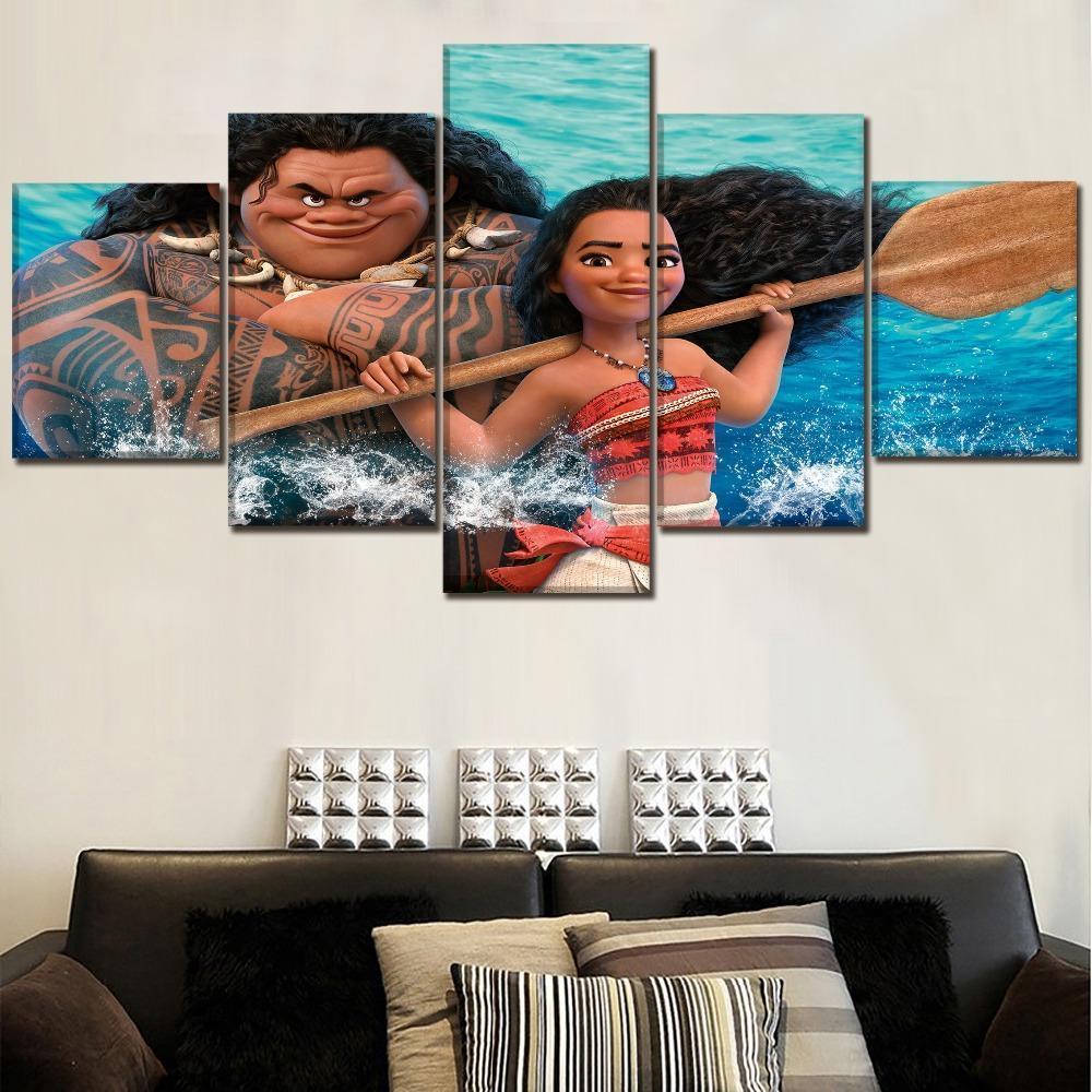 Brave Maui Moana Disney Canvas Wall Art