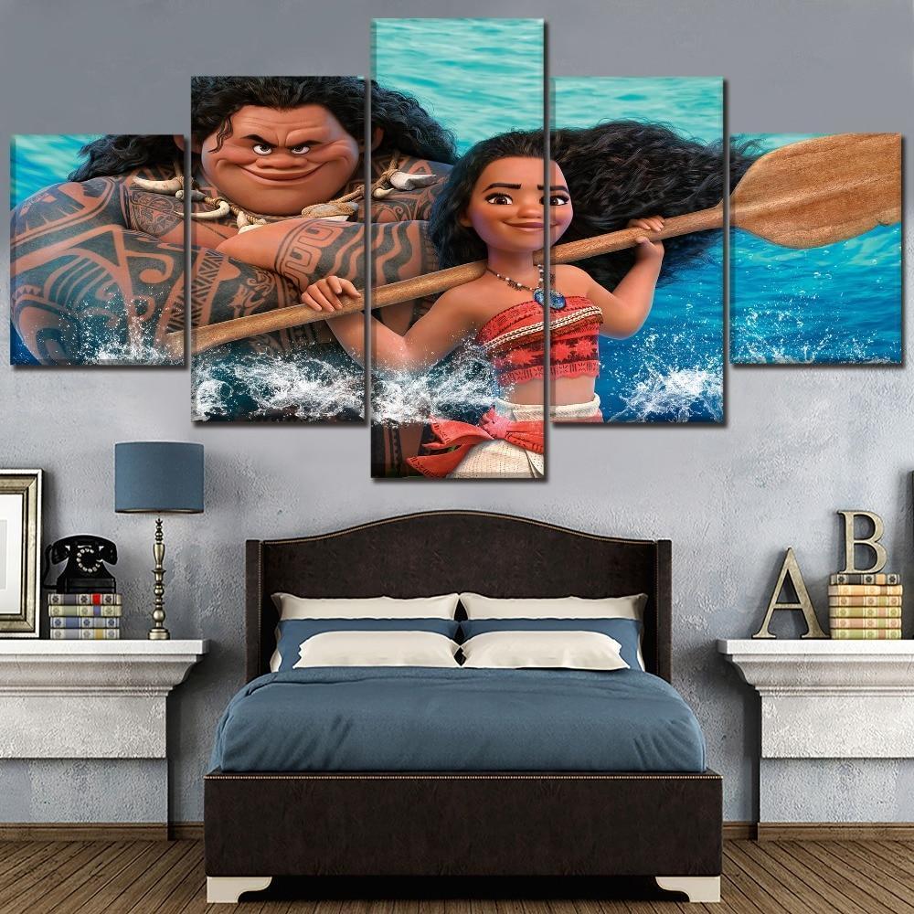 Brave Maui Moana Disney Canvas Wall Art