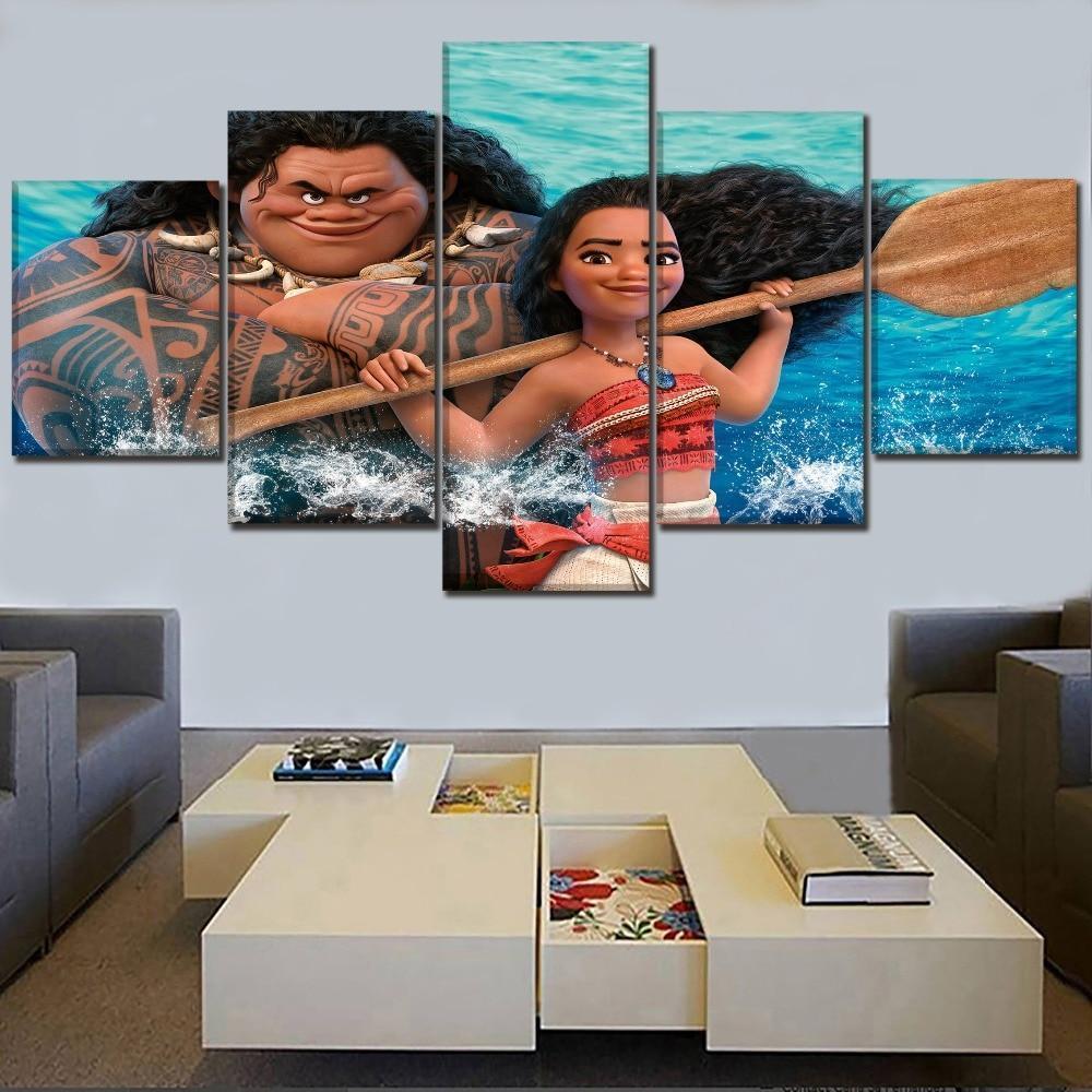 Brave Maui Moana Disney Canvas Wall Art