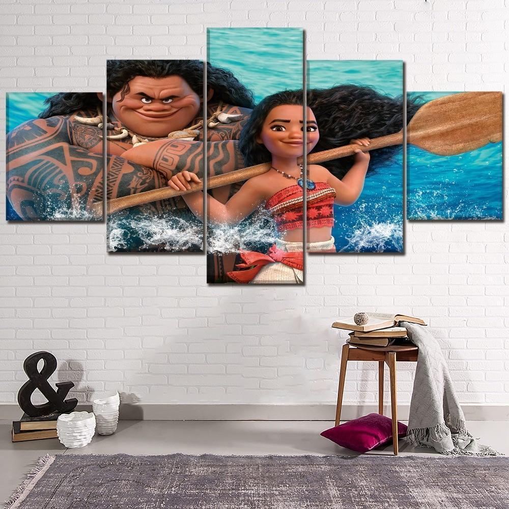 Brave Maui Moana Disney Canvas Wall Art