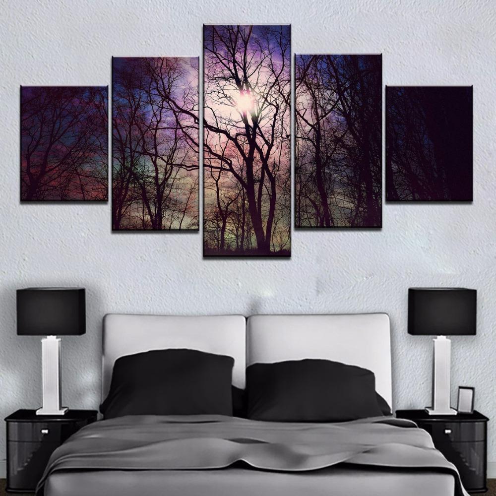 Bright Morning Fanciful Forest Nature Canvas Wall Art