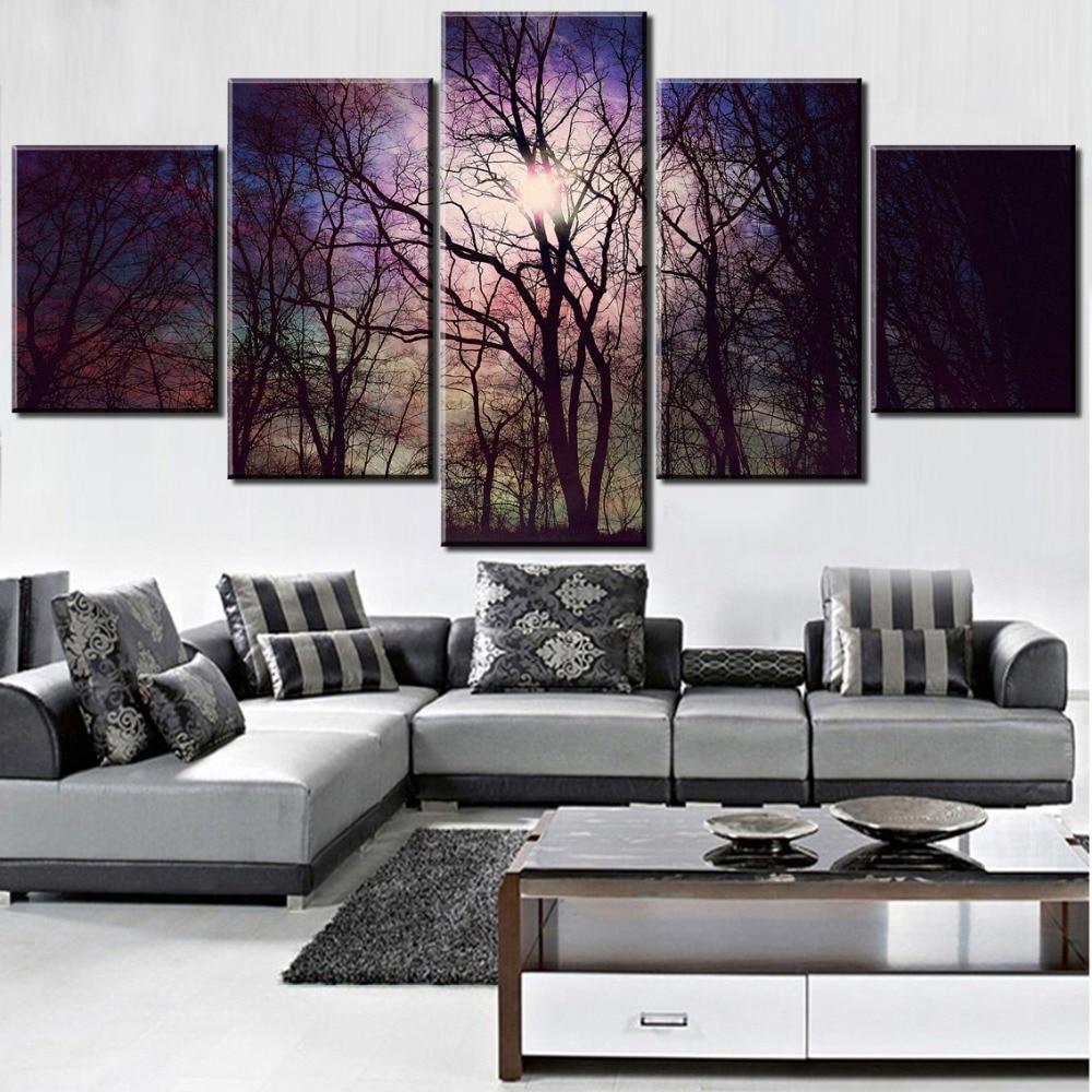 Bright Morning Fanciful Forest Nature Canvas Wall Art