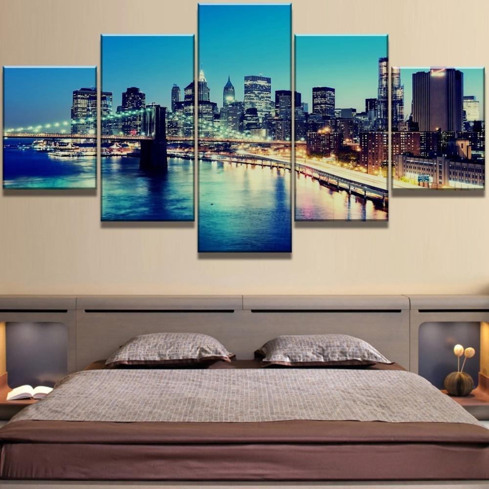Brooklyn Bridge City Canvas Wall Art