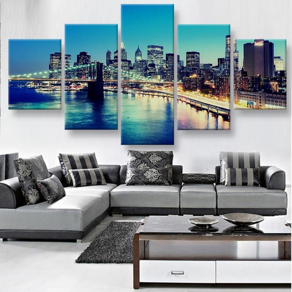 Brooklyn Bridge City Canvas Wall Art