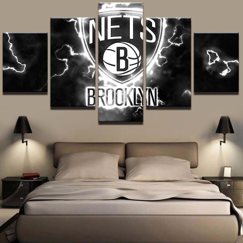 Brooklyn Nets NBA Basketball Canvas Wall Art