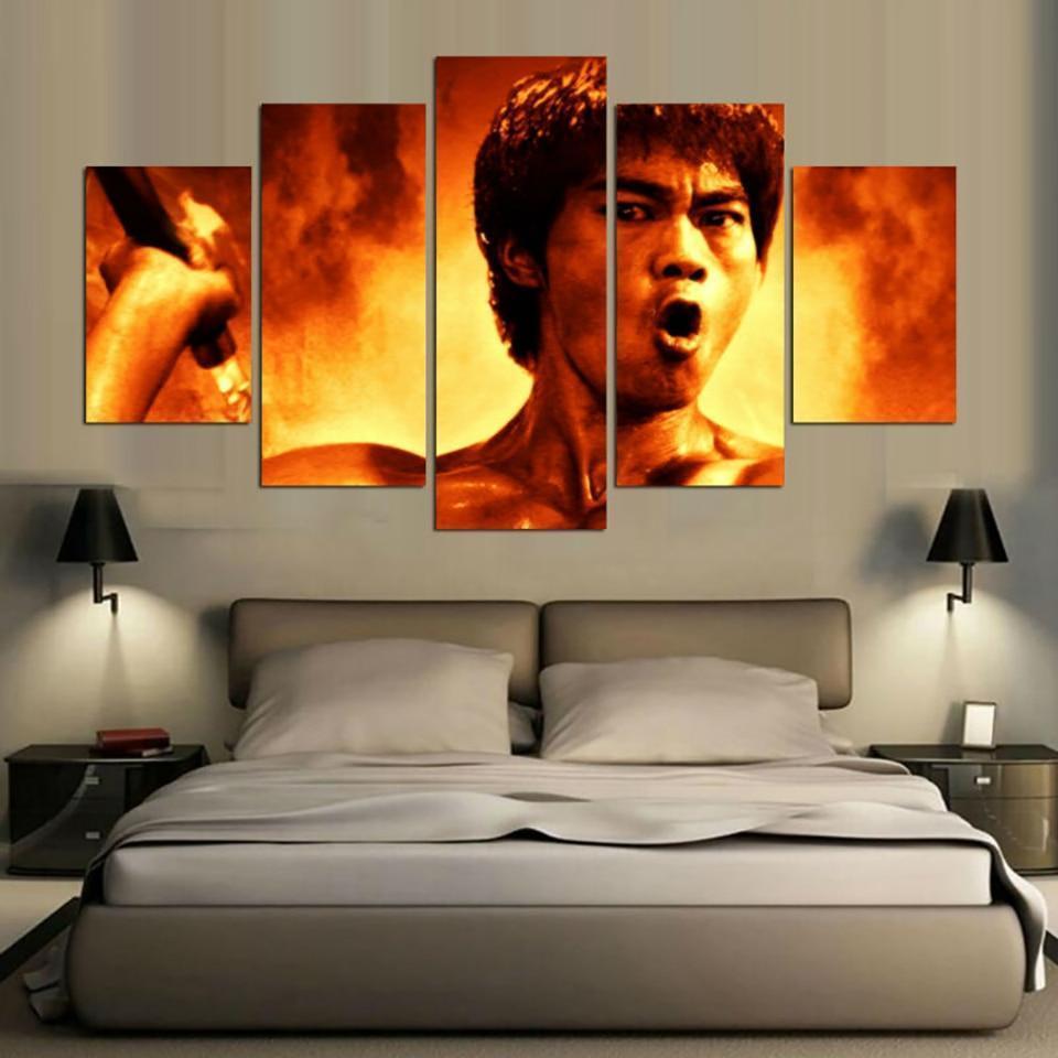 Bruce Lee 2 Celebrity Canvas Wall Art