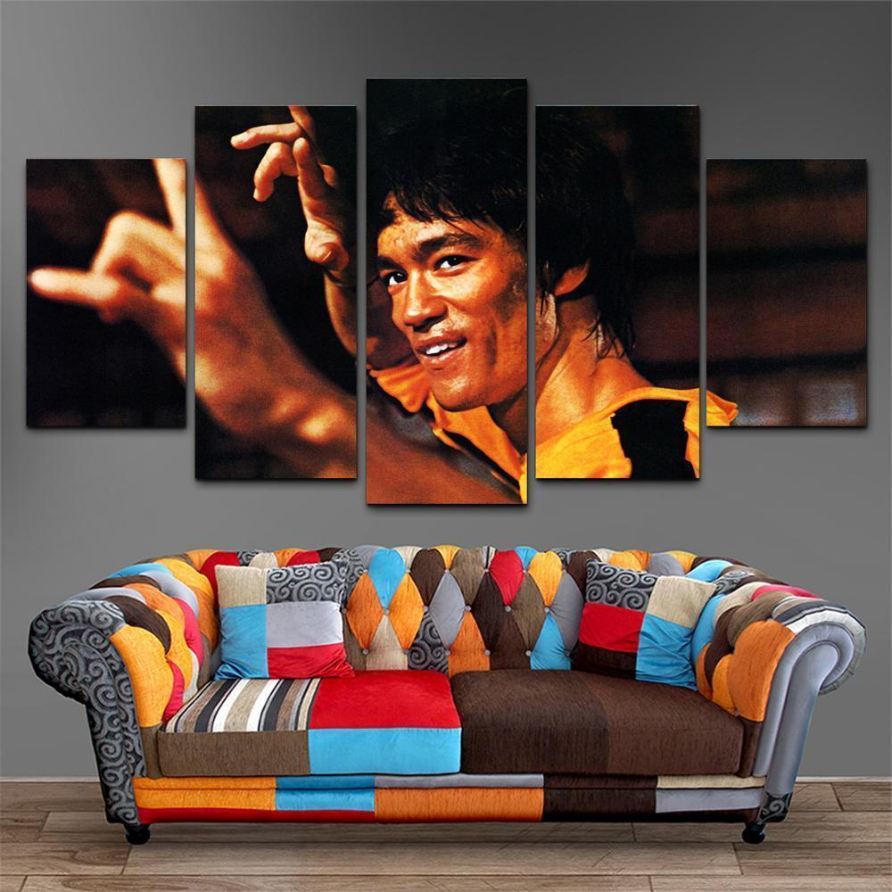 Bruce Lee 3 Celebrity Canvas Wall Art