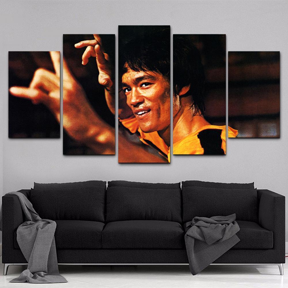 Bruce Lee 3 Celebrity Canvas Wall Art