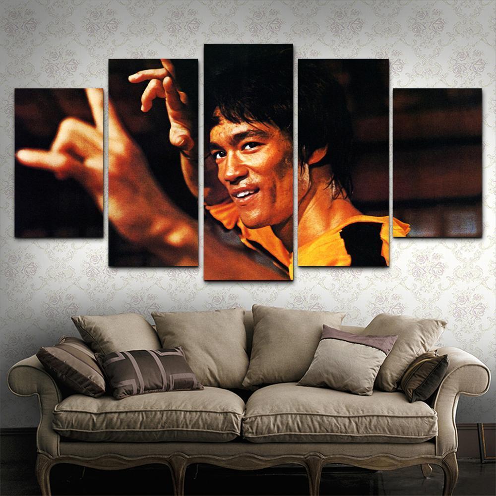 Bruce Lee 3 Celebrity Canvas Wall Art
