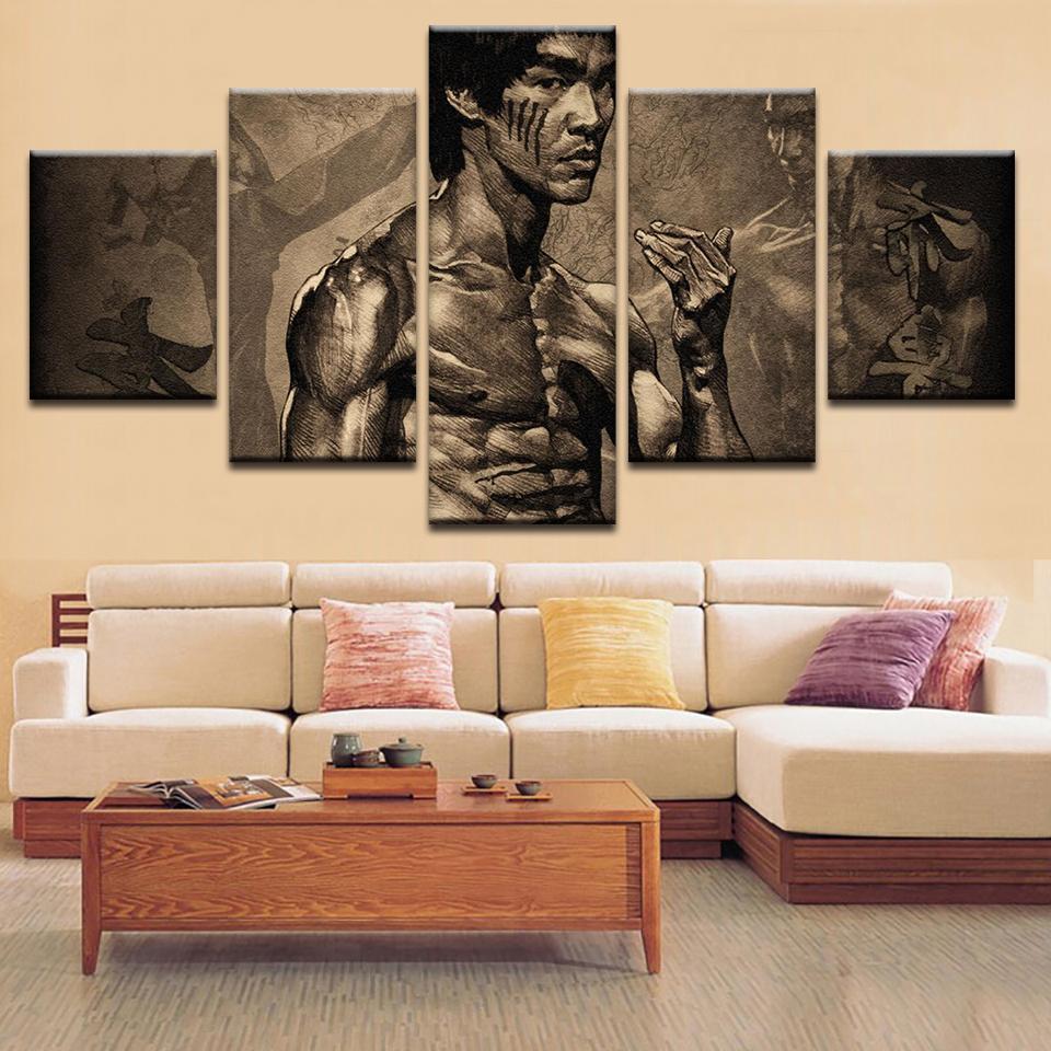 Bruce Lee Celebrity Canvas Wall Art