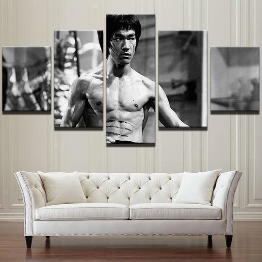 Bruce Lee Enter The Dragon Movie Canvas Wall Art