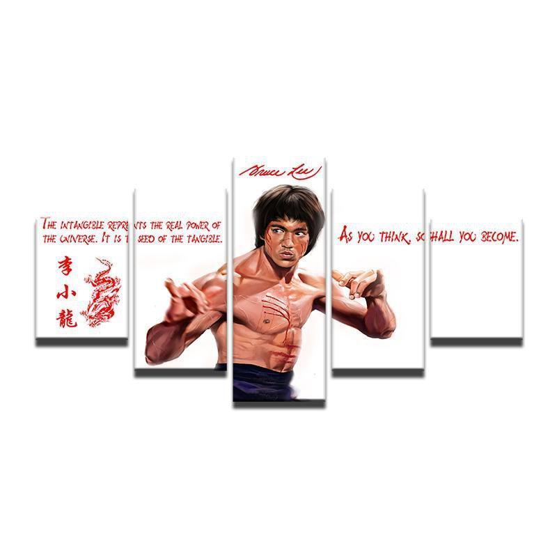 Bruce Lee Poster 2 Celebrity Canvas Wall Art