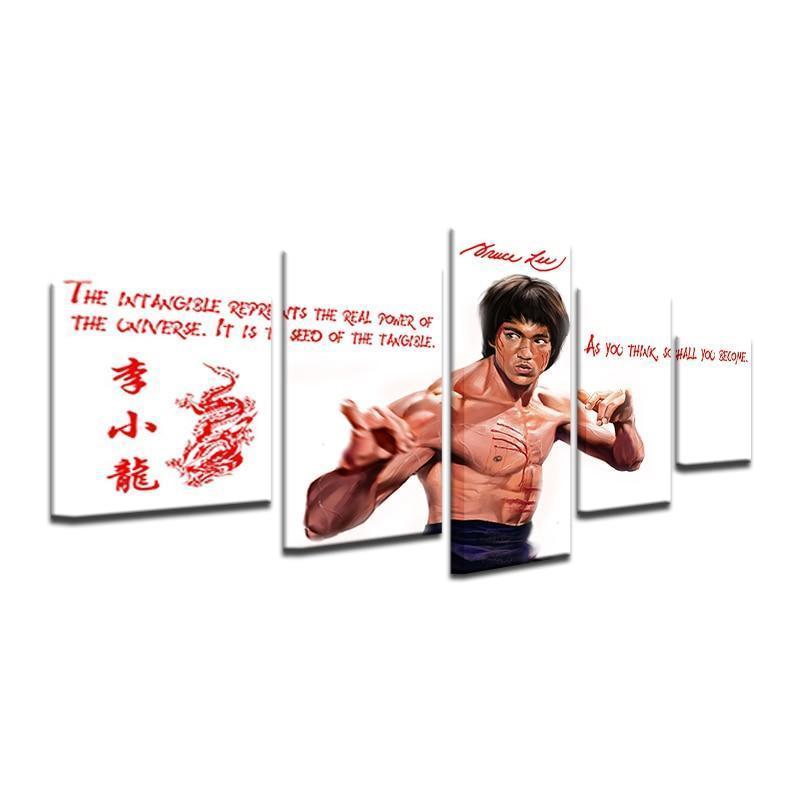 Bruce Lee Poster 2 Celebrity Canvas Wall Art