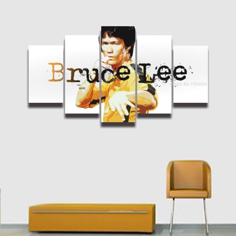 Bruce Lee Poster 3 Celebrity Canvas Wall Art