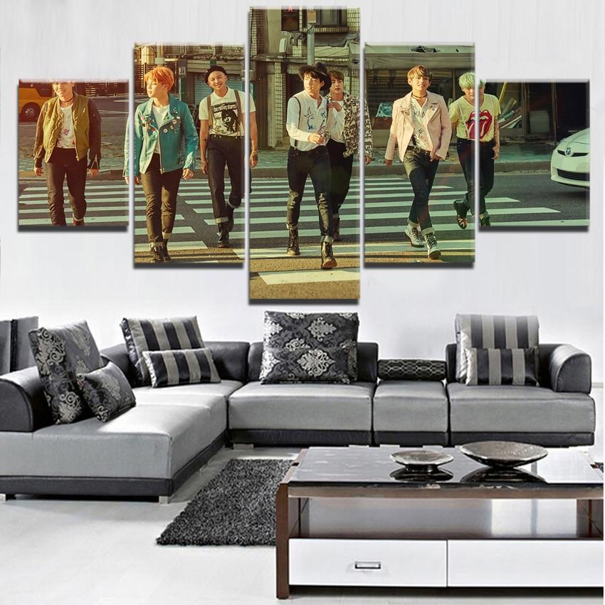 BTS Band 3 Celebrity Canvas Wall Art