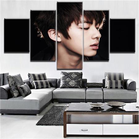 BTS Band 6 Celebrity Canvas Wall Art