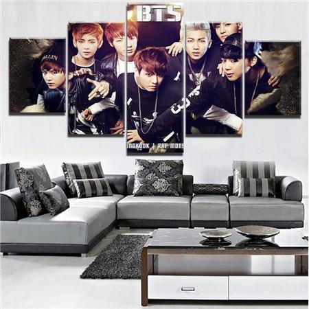 BTS Band 7 Celebrity Canvas Wall Art