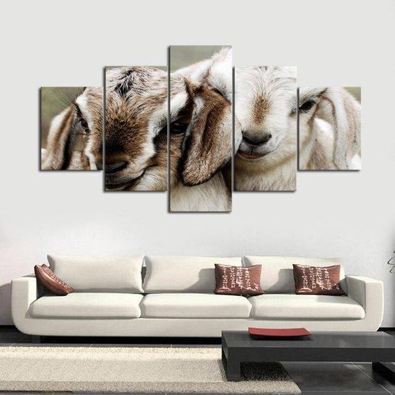 Buddy Goats Animal Canvas Wall Art