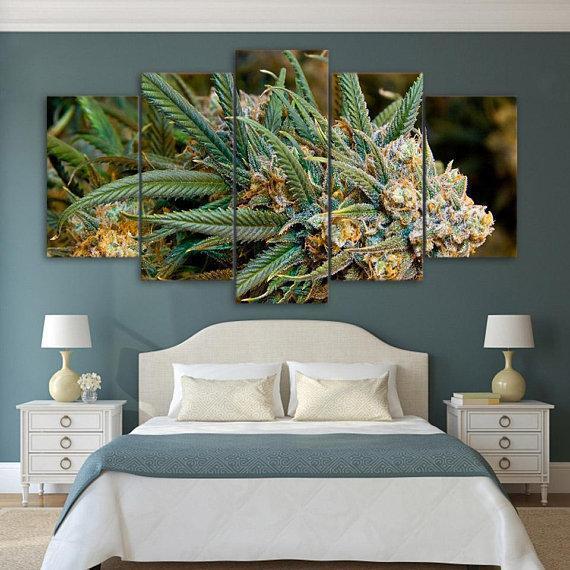 Buds Weed Nature Canvas Wall Art