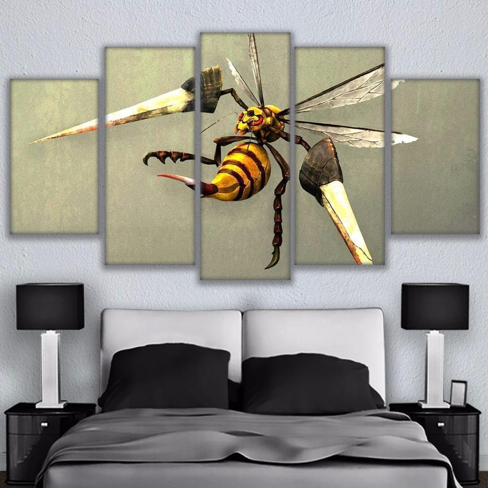 Bumblebee Abstract Animal Canvas Wall Art