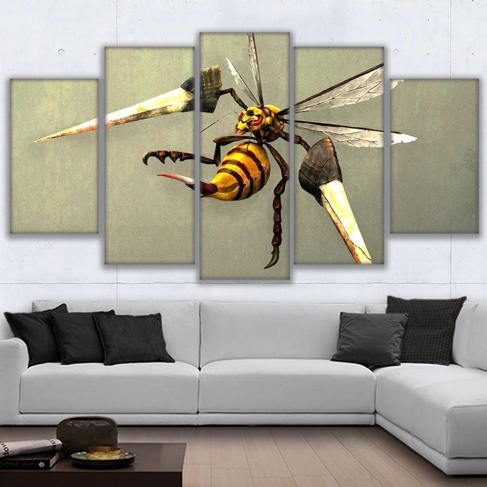 Bumblebee Abstract Animal Canvas Wall Art