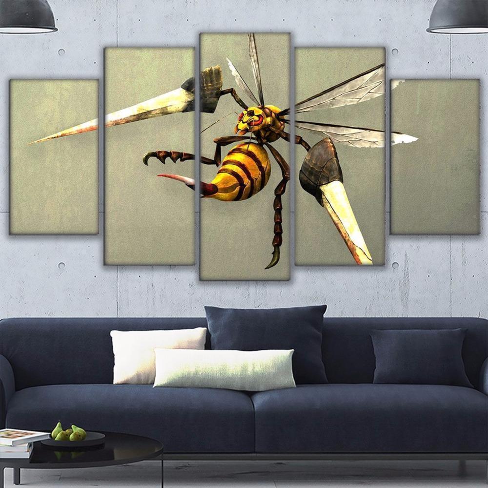Bumblebee Abstract Animal Canvas Wall Art